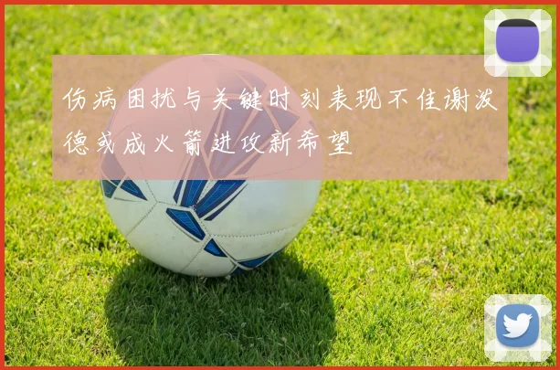 伤病困扰与关键时刻表现不佳谢泼德或成火箭进攻新希望